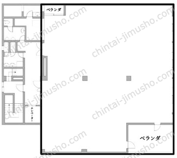 ボンマルシェビル3Fの間取図