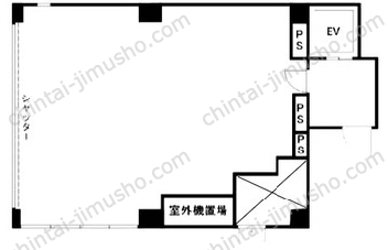 糟屋ビル1Fの間取図