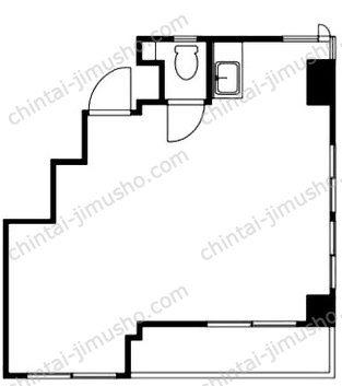 ライジングビルヨシザキ2Fの間取図