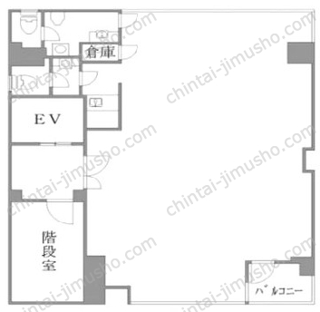 CHIYODA BLDG．8Fの間取図