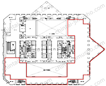 シーバンスS館2Fの間取図