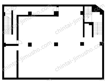 サンキビルB1Fの間取図