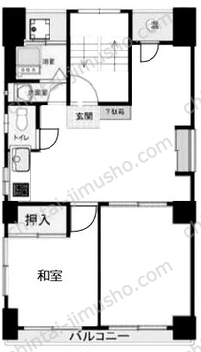 北新宿ハピネス大町5Fの間取図