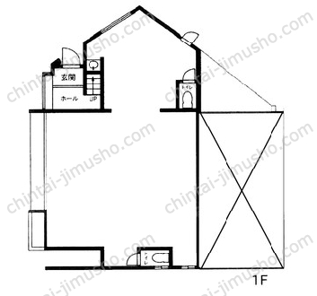 E-HOUSE第一ビル1Fの間取図