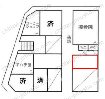 ハセガワビル1Fの間取図