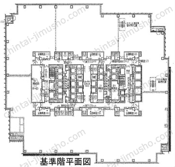 東京ミッドタウンタワー30Fの間取図