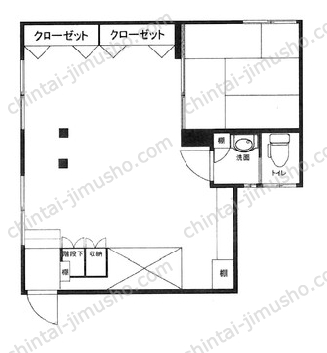 三恵ビル2Fの間取図