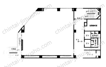 横浜金港町第2ビル6Fの間取図