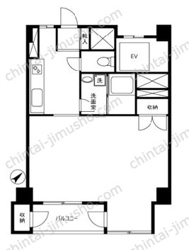 須磨マンション8Fの間取図