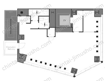 COERU SHIBUYA10Fの間取図