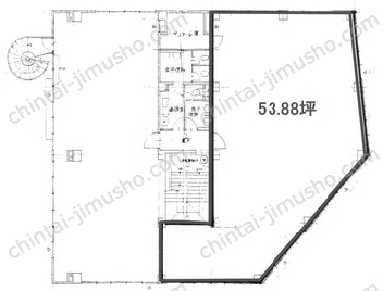 ジブラルタ生命あざみ野ビル3Fの間取図