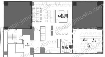 アークヒルズフロントタワー／WAW赤坂16Fの間取図