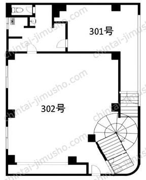 正興鶴瀬駅西口ビル3Fの間取図