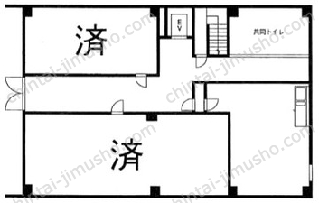 オフィス・アコード1Fの間取図