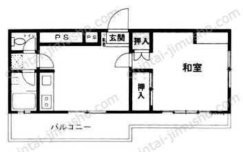 赤坂フラワーハイツ4Fの間取図