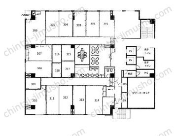 日総第5ビル3Fの間取図