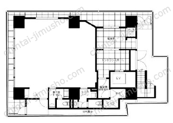 KURAMACHI BLDG.1Fの間取図