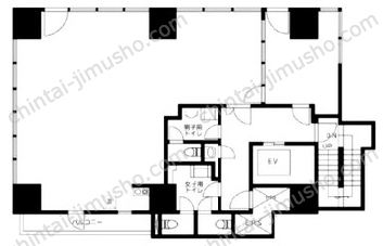 KURAMACHI BLDG.6Fの間取図