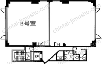 白金台セントラルビル3Fの間取図