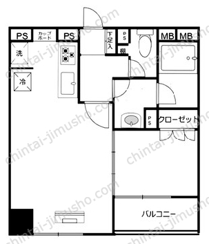 アクシア代々木4Fの間取図