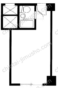 赤坂レジデンシャルホテル4Fの間取図