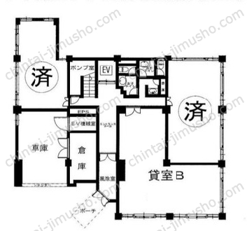 日鴻ビル1Fの間取図