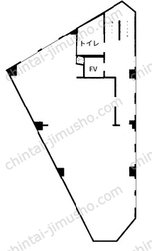 日の出ビル4Fの間取図