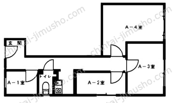 （仮称）南池袋2丁目事務所1Fの間取図