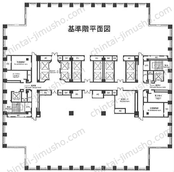 聖路加タワー33Fの間取図