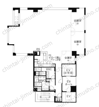 CIRCLES新橋3Fの間取図