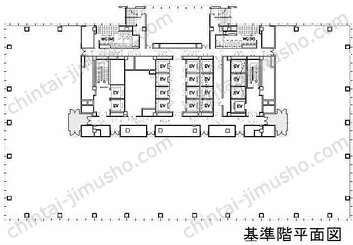 グラントウキョウサウスタワー6Fの間取図