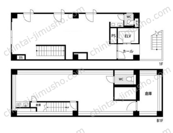 ル・グラシエルBLDG．80一括貸の間取図