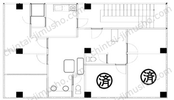 友井ビル2Fの間取図