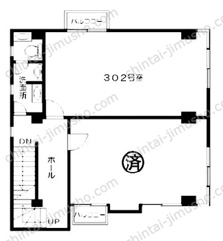 田園プラザサイトウビル3Fの間取図