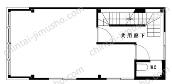 （仮称）築地6丁目貸店舗事務所3Fの間取図