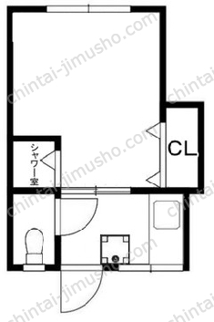 若菜ビル3Fの間取図