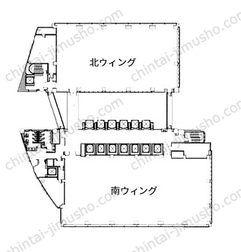 中野坂上サンブライトツイン20Fの間取図