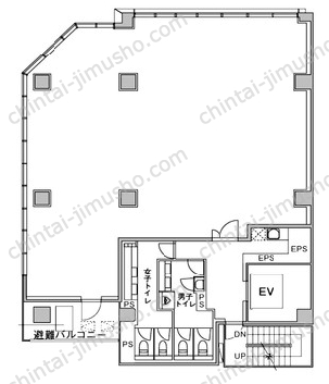 クロスシー新宿御苑前ビル2Fの間取図