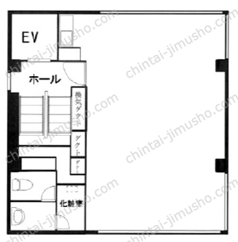 越智産業第二ビル4Fの間取図