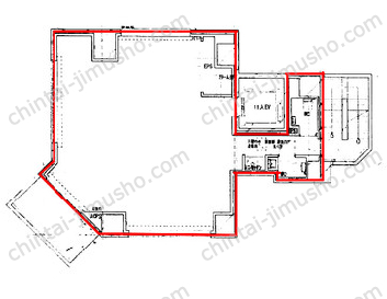 WELL SQUARE OFFICE YOYOGI5Fの間取図