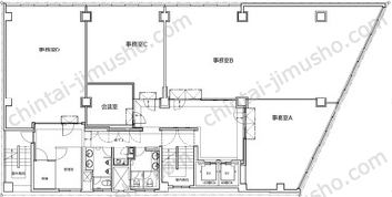 神田岩本町プラザビル9Fの間取図