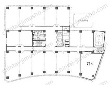 日本企業会館7Fの間取図