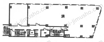 新宿加藤ビルディング3Fの間取図