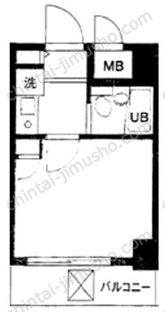 プレールアイディ大森Ⅱ3Fの間取図