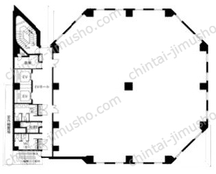 虎ノ門ワイコービル8Fの間取図