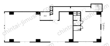 精美ビル9Fの間取図