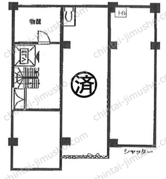 武田マンション1Fの間取図