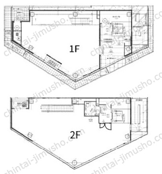 合人社東京八丁堀ビル一括貸の間取図