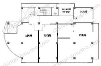 OSJ成瀬ビル（ユニゾ成瀬ビル）2Fの間取図