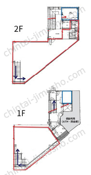 ちとふなサバンクビル一括貸の間取図